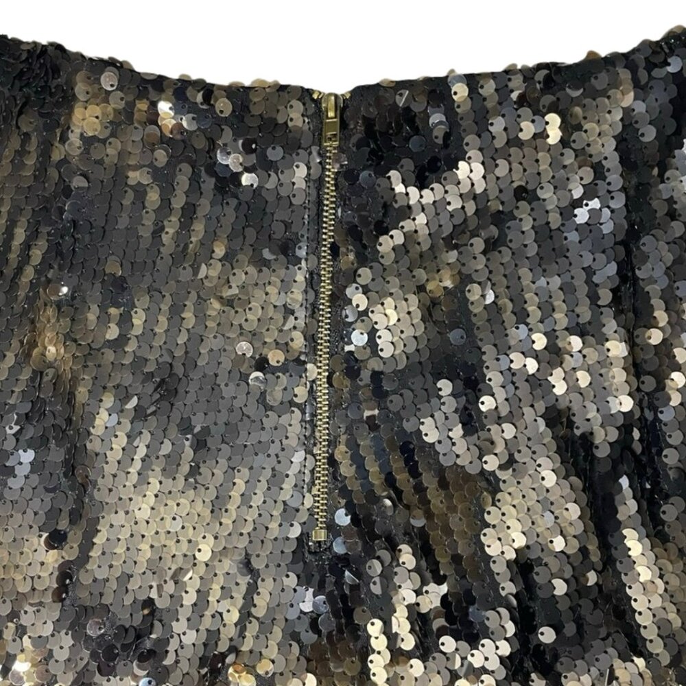 TCEC Sequin Shorts Low Rise Stretch Hot Pants NWT Small Party Club Festival - Picture 7 of 12